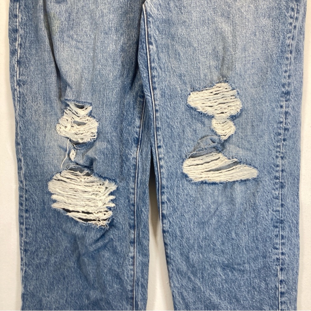 Madewell The Dadjean Medium Wash Blue Jeans Size 28 Distressed - Picture 5 of 16